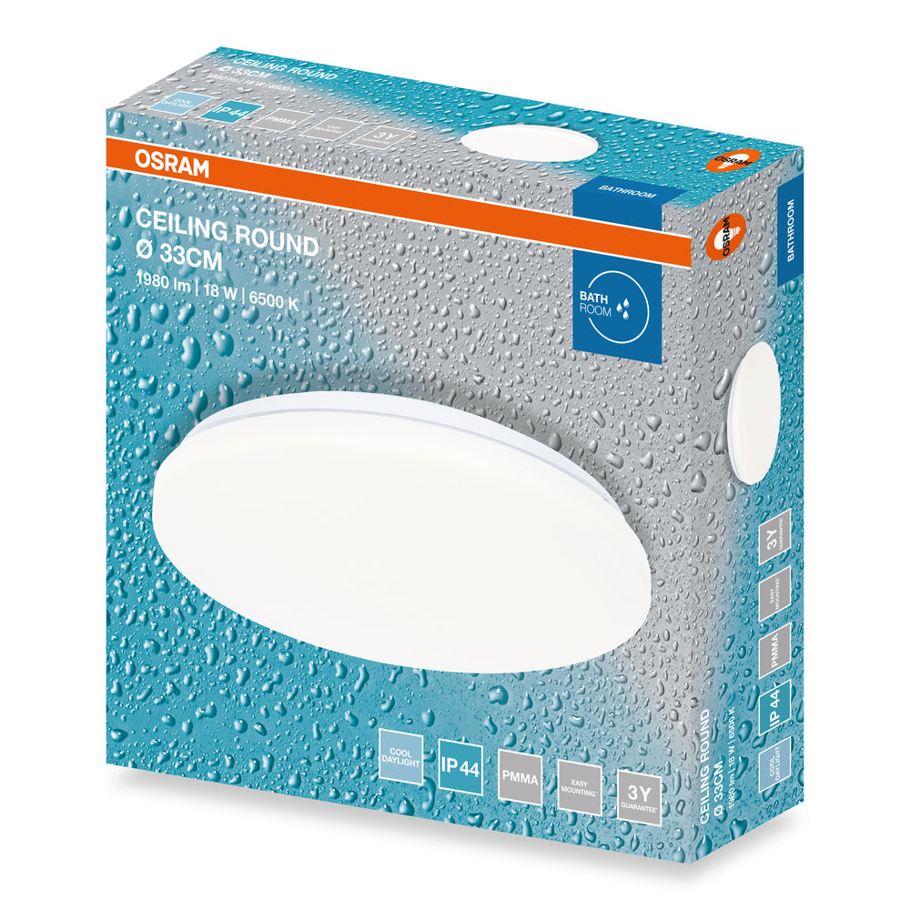 LED stropné svietidlo 18W IP44 6500K 120° – stropné LED svietidlo OSRAM