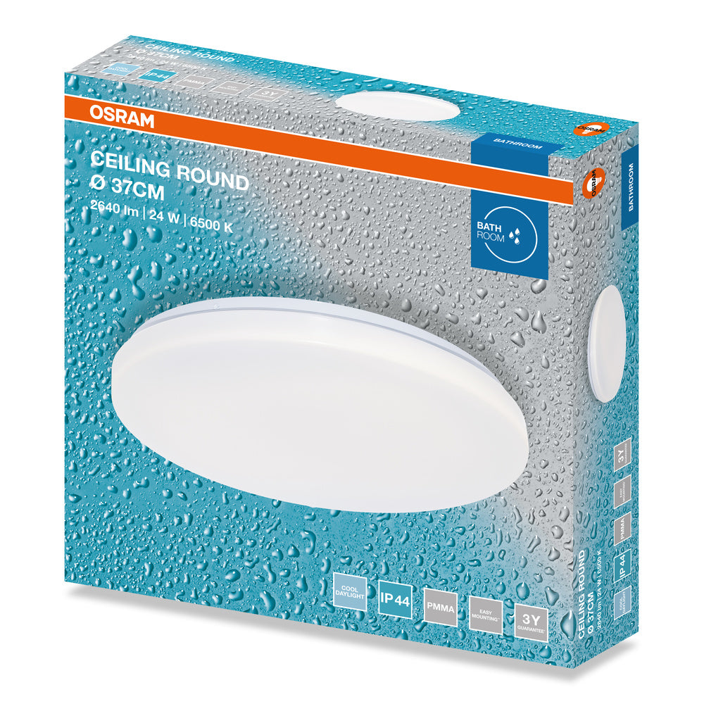 LED stropné svietidlo 24W IP44 6500K 120° – stropné LED svietidlo OSRAM