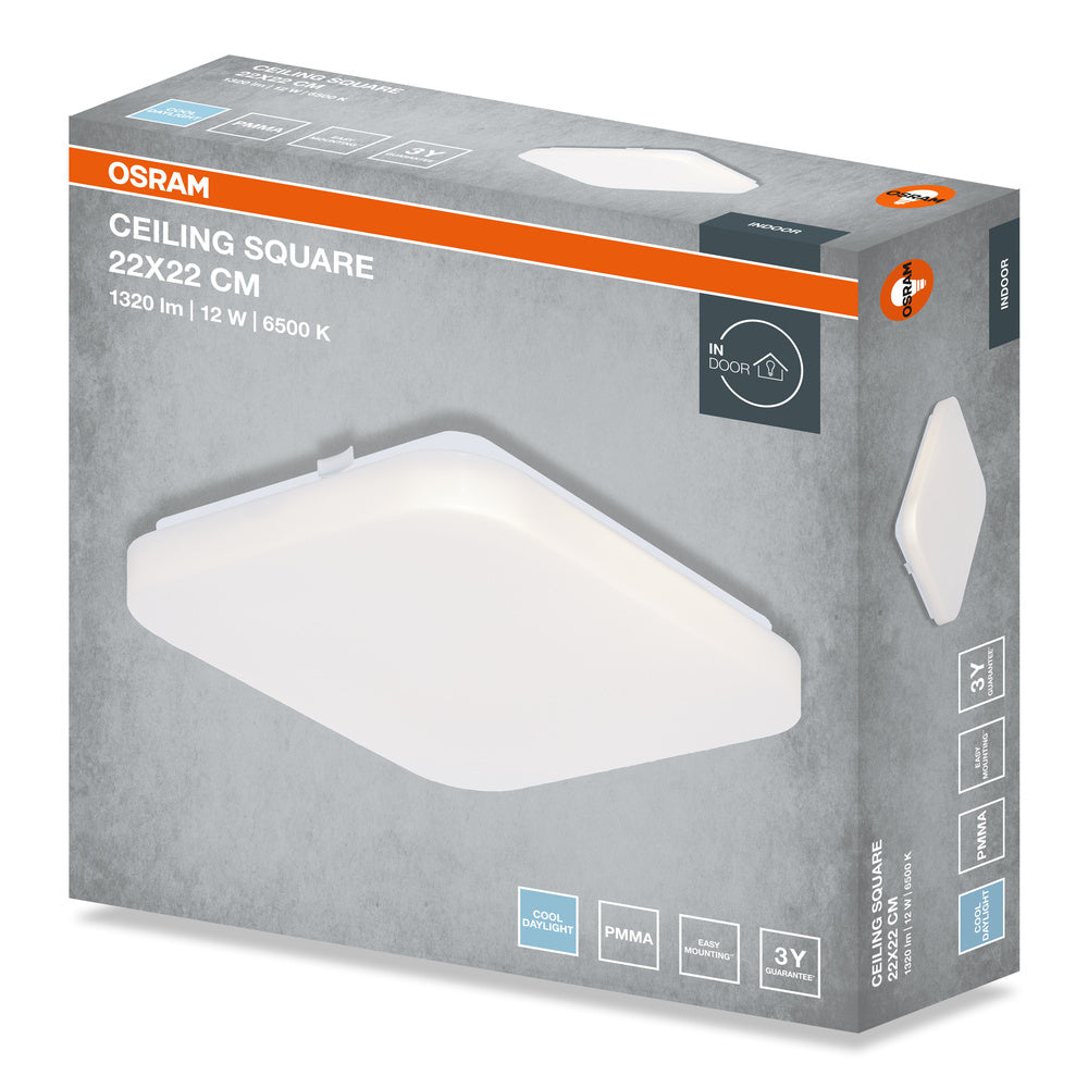 LED stropné svietidlo 12W IP20 6500K 120° – stropné LED svietidlo OSRAM