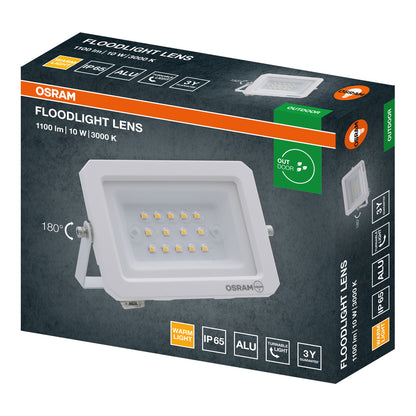 LED reflektor 10W IP65 3000K 110° – vonkajšie LED svietidlo OSRAM