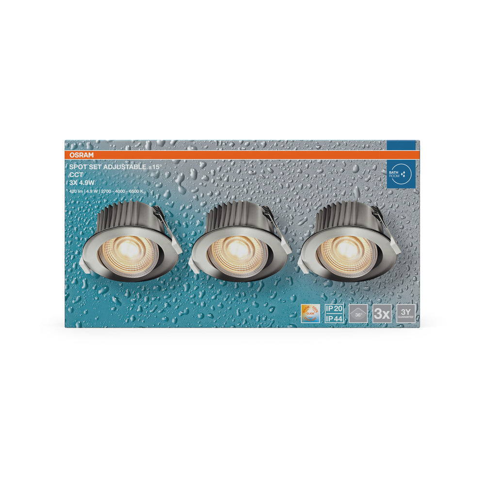 LED stropné svietidlo 4.90W IP44 2700K 36° – stropné LED svietidlo OSRAM