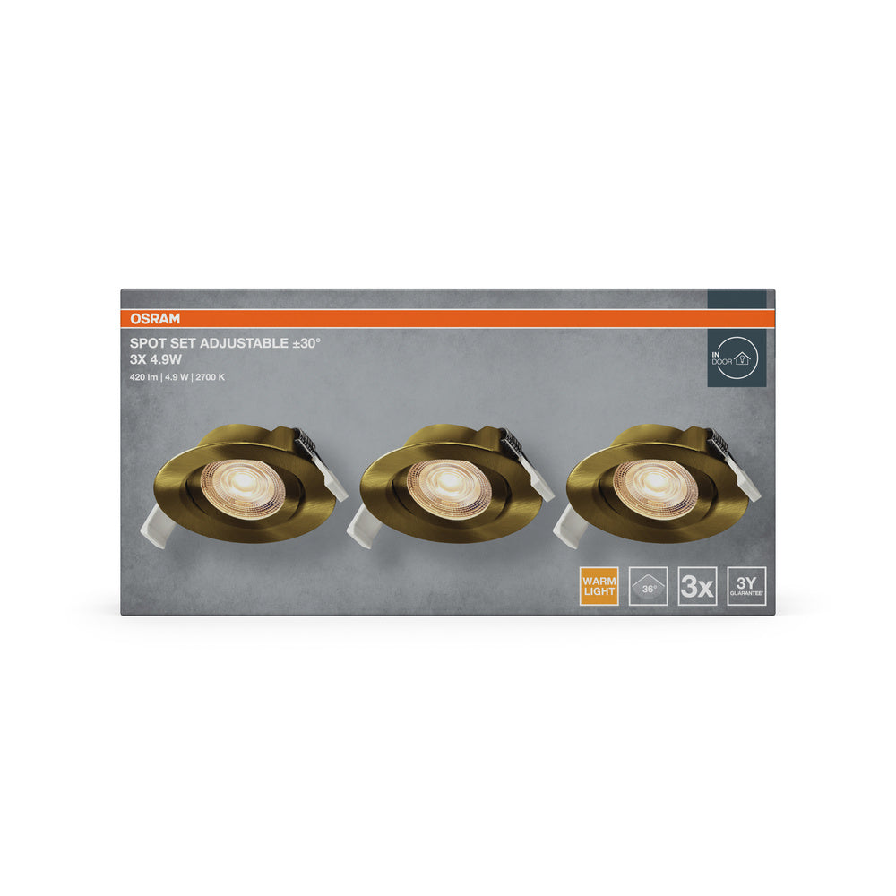 LED stropné svietidlo 4.90W IP20 2700K 36° – stropné LED svietidlo OSRAM