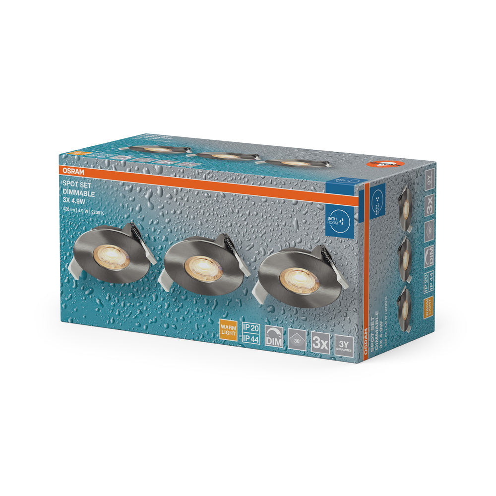 LED stropné svietidlo 4.90W IP44 2700K 36° – stropné LED svietidlo OSRAM