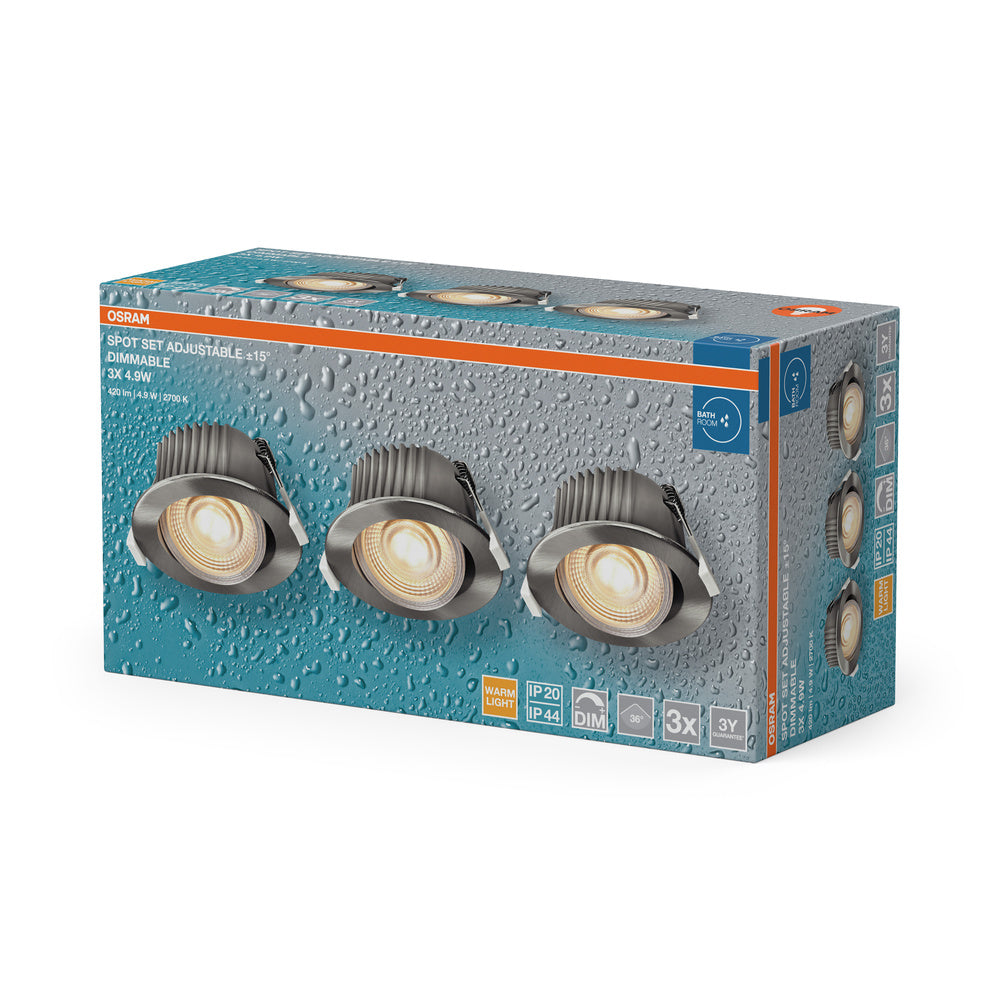 LED stropné svietidlo 4.90W IP44 2700K 36° – stropné LED svietidlo OSRAM