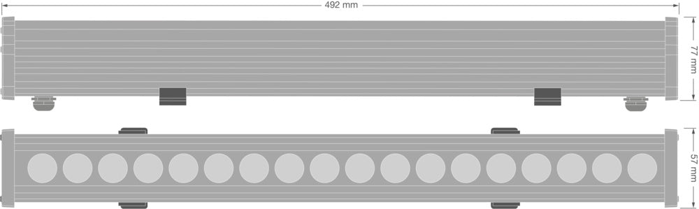 LED nástenné svietidlo 18W IP66 3000K 10° – nástenné LED svietidlo LEDVANCE