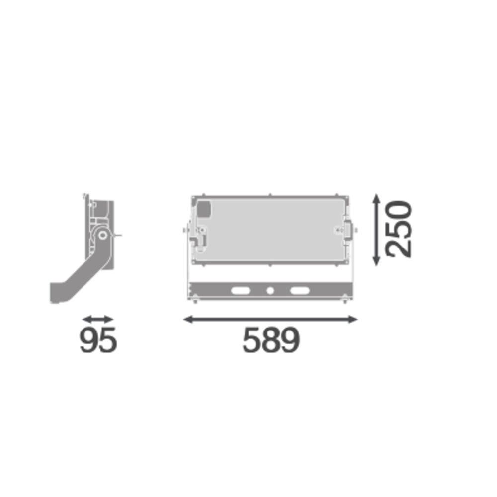 LED reflektor 600W IP66 3000K 10° – vonkajšie LED svietidlo LEDVANCE