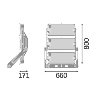 LED reflektor 1800W IP66 3000K 65° – vonkajšie LED svietidlo LEDVANCE