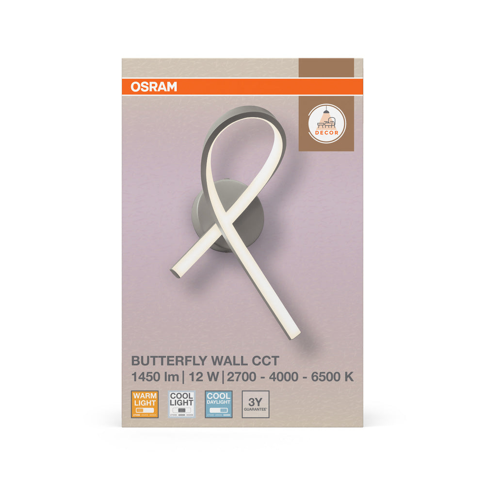 LED nástenné svietidlo 12W IP20 2700K 124° – nástenné LED svietidlo OSRAM