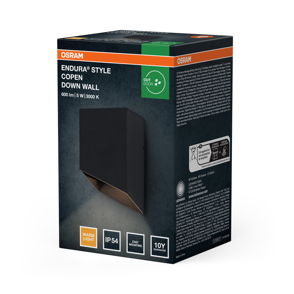 LED nástenné svietidlo 5W IP54 3000K 75° – nástenné LED svietidlo OSRAM