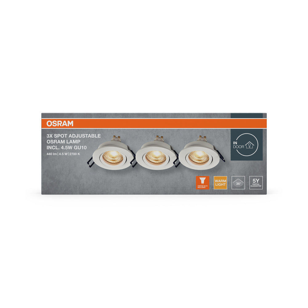 LED downlight 4.50W IP20 2700K 36° – zápustné LED svietidlo OSRAM