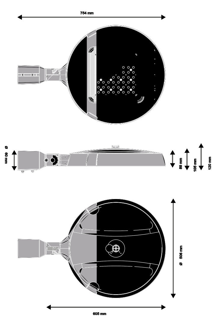 LED stropné svietidlo 60W IP66 5700K 54° – stropné LED svietidlo LEDVANCE