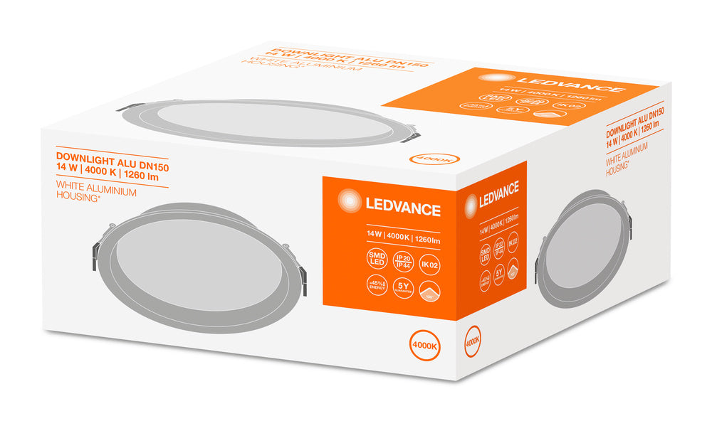 LED downlight 14W IP44 4000K 100° – zápustné LED svietidlo LEDVANCE