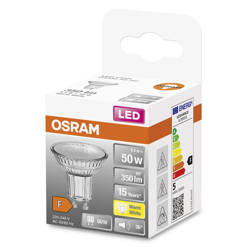 LED downlight 4.3W IP20 2700K 36° – zápustné LED svietidlo OSRAM