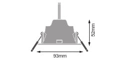 LED downlight 4.50W IP20 3000K 100° – zápustné LED svietidlo LEDVANCE