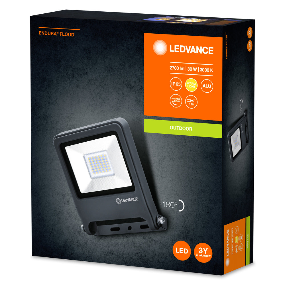 LED reflektor 30W IP65 3000K 110° – vonkajšie LED svietidlo LEDVANCE
