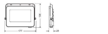 LED reflektor 30W IP65 3000K 115° – vonkajšie LED svietidlo LEDVANCE