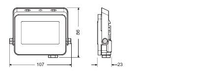 LED reflektor 10W IP65 3000K 115° – vonkajšie LED svietidlo LEDVANCE