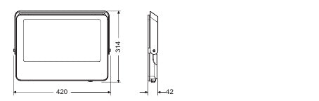 LED reflektor 200W IP65 3000K 115° – vonkajšie LED svietidlo LEDVANCE