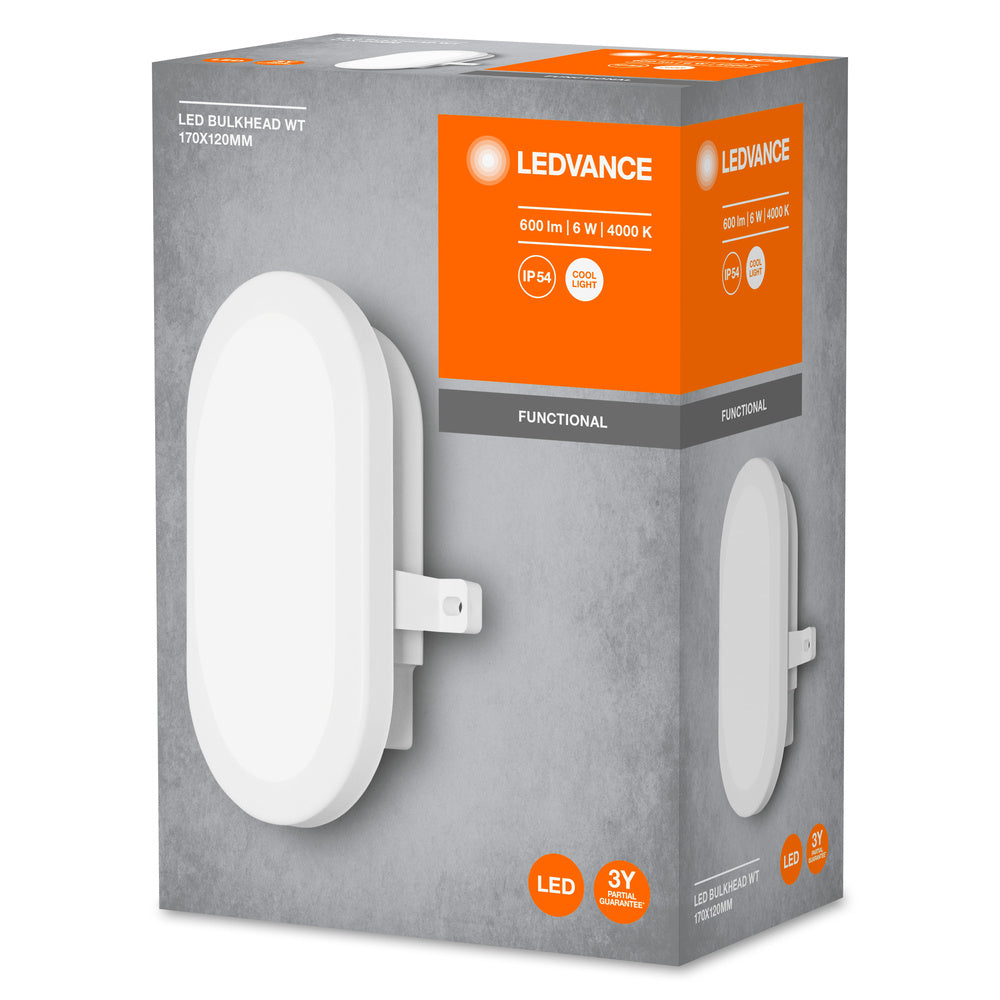 LED nástenné svietidlo 6W IP54 4000K 120° – nástenné LED svietidlo LEDVANCE