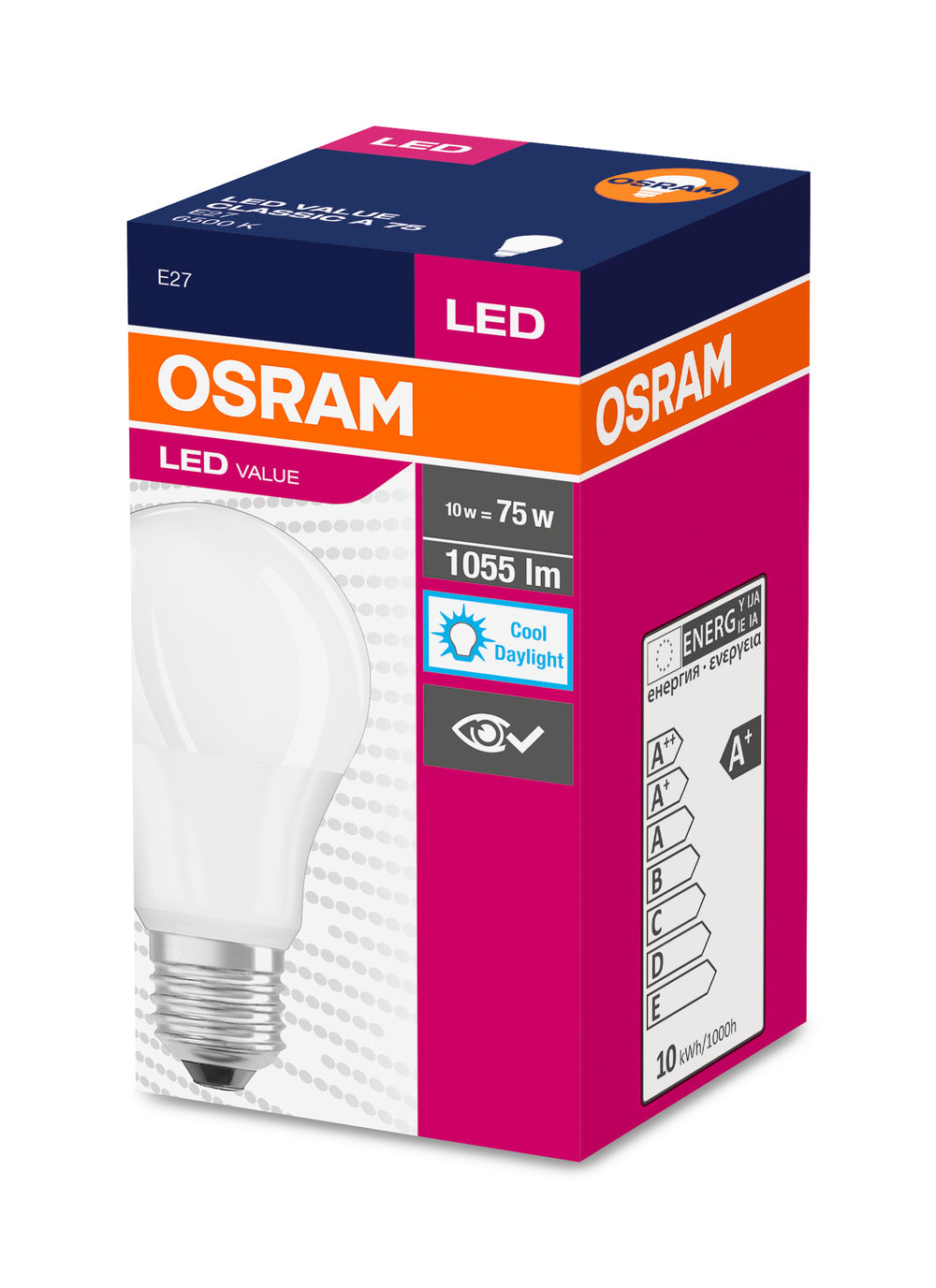 LED stropné svietidlo 10W IP20 6500K 200° – stropné LED svietidlo OSRAM