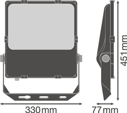 LED reflektor 150W IP66 3000K 45° – vonkajšie LED svietidlo LEDVANCE