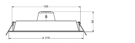 LED downlight 18W IP20 6500K 110° – zápustné LED svietidlo LEDVANCE
