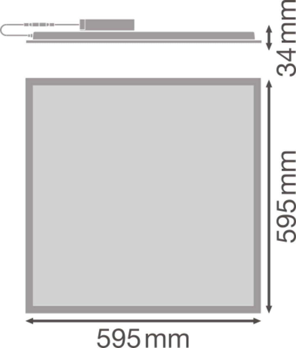 LED panel 156W IP50 110° – LED stropný panel LEDVANCE