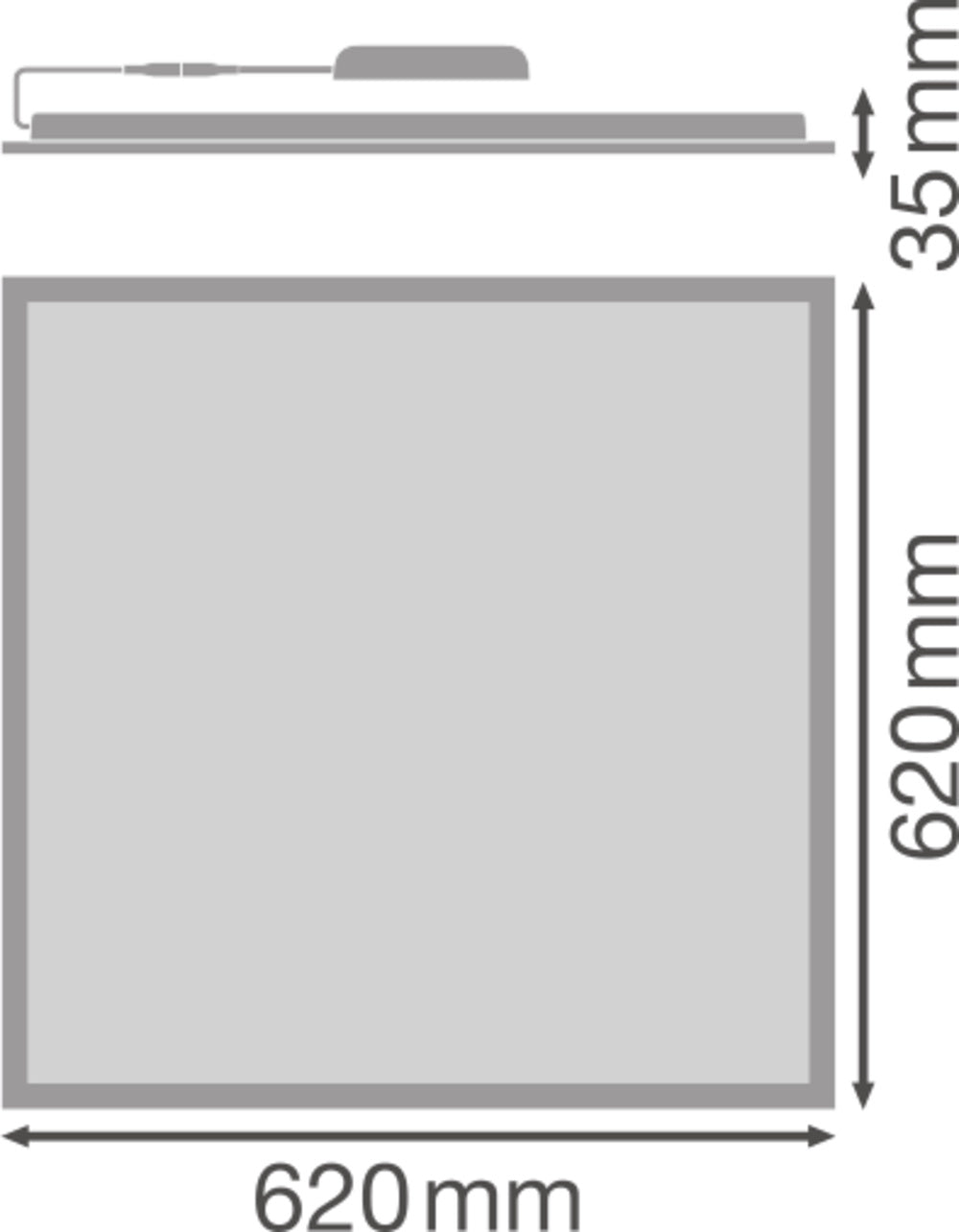 LED panel 156W IP50 110° – LED stropný panel LEDVANCE